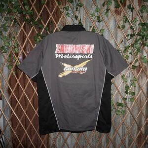 Large -Vintage / Y2K CANAM team motorsports mechanic t-shirt